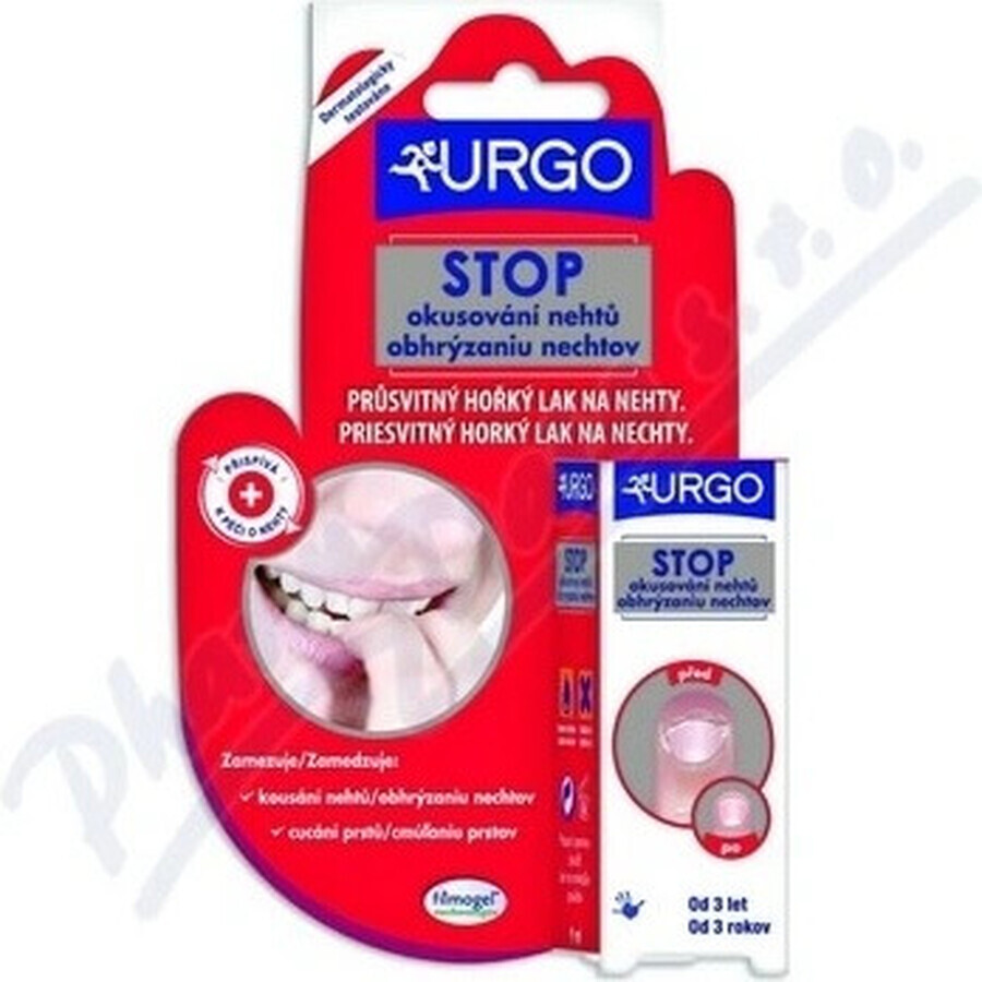 URGO FILMOGEL STOP NAIL BITING 1×9 ml, smalto amaro contro il morso delle unghie