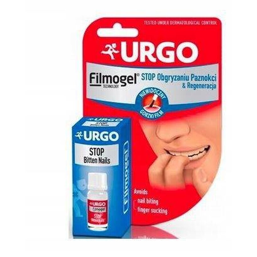 URGO FILMOGEL STOP NAIL BITING 1×9 ml, smalto amaro contro il morso delle unghie