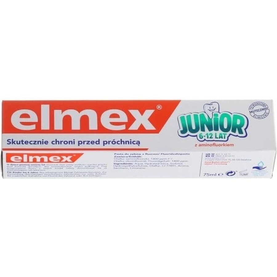 ELMEX JUNIOR TOOTH PASTE 1×75 ml, toothpaste for children