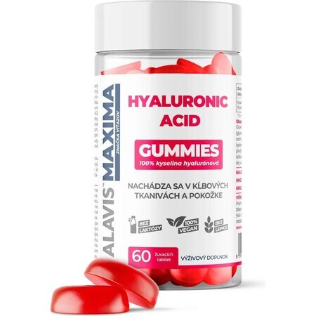 ALAVIS MAXIMA ACIDE HYALURONIQUE - GOMMES 1×60 pièces, complément alimentaire