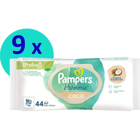 PAMPERS HARMONIE HARMONIE PROTECT&CARE WIPES 396KS 396KS 1×396 pcs, toallitas húmedas