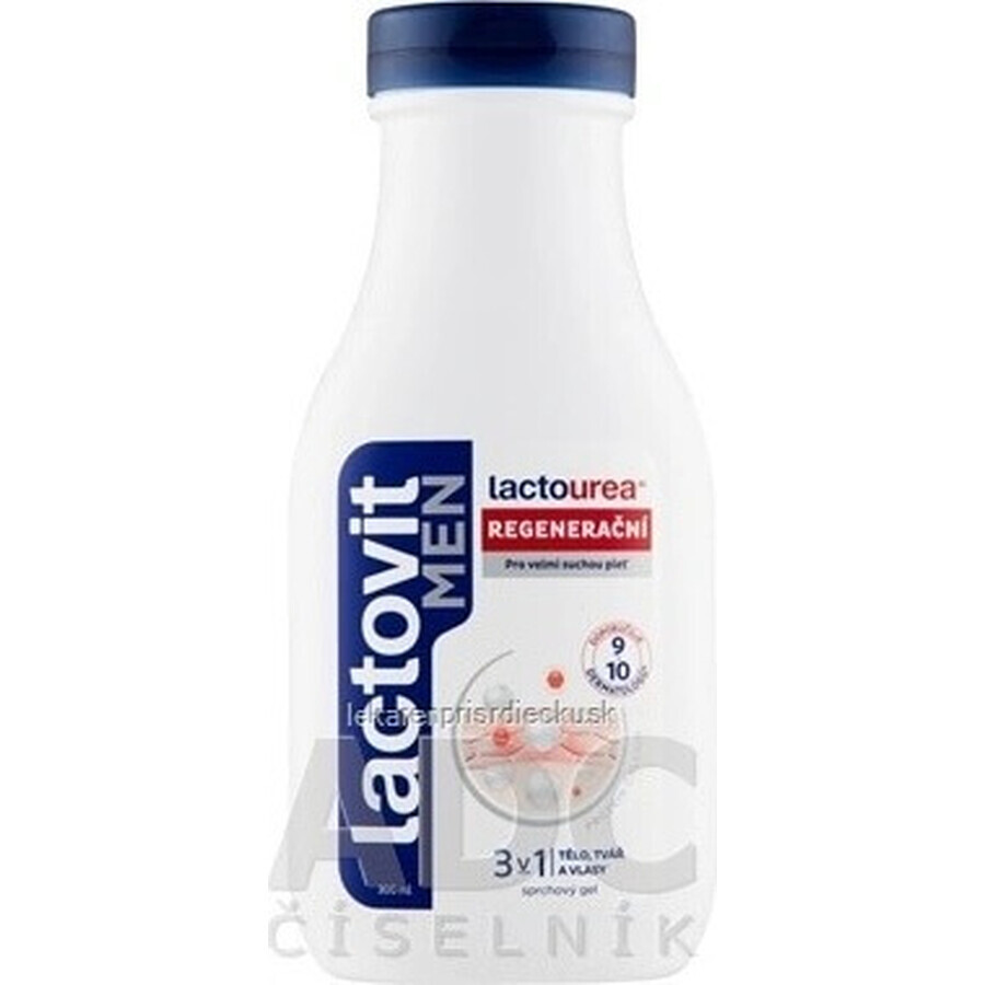 Lactovit MEN Lactourea 3in1 Regenerierendes Duschgel 1x300 ml