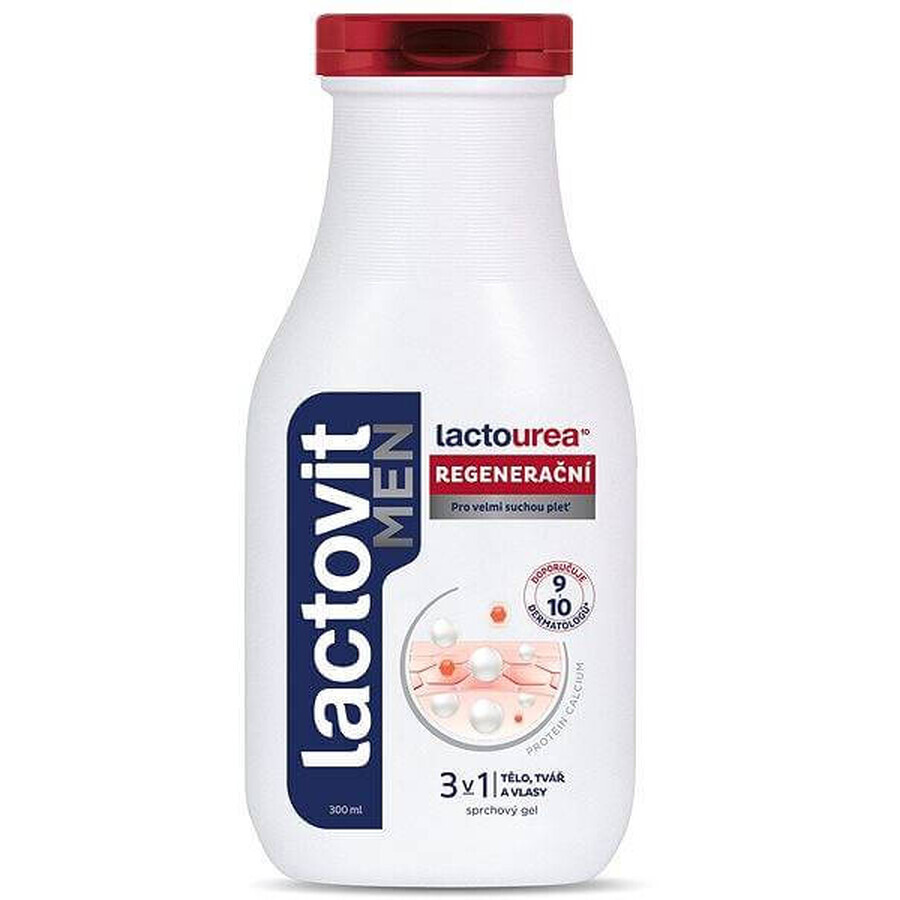 Lactovit MEN Lactourea 3in1 Regenerierendes Duschgel 1x300 ml