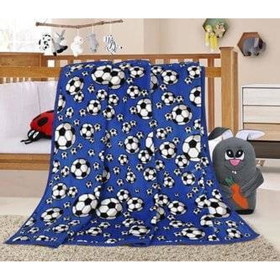 Babydecke ELLA 1003/153 N 100x150cm Ball blau 1×1 St., Babydecke