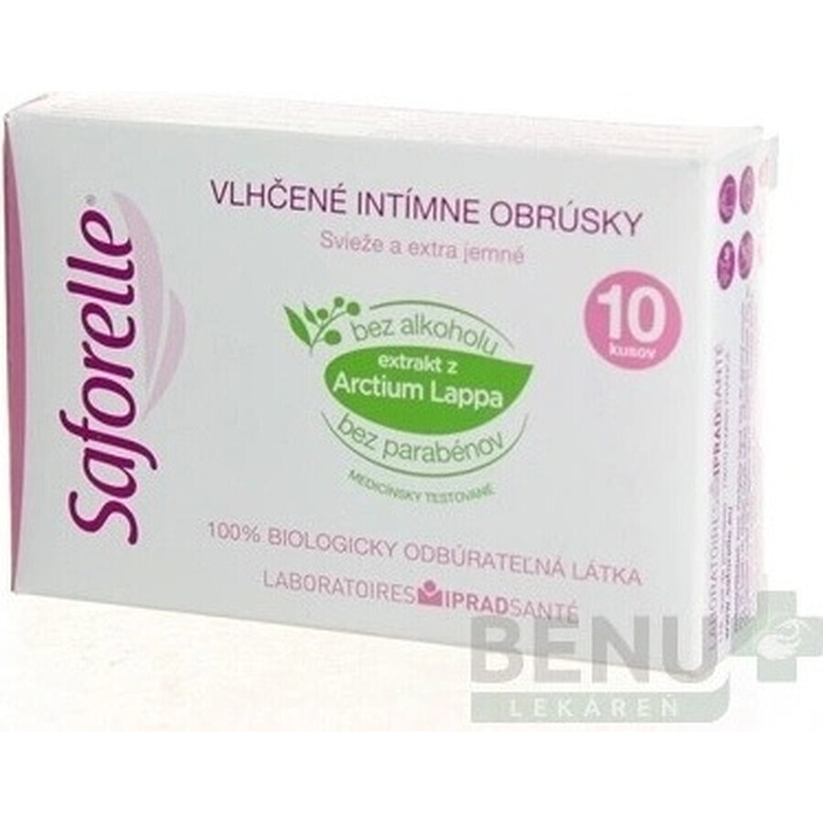 SAFORELLE INTIMA Salviette 1×10 pz, salviette umidificate