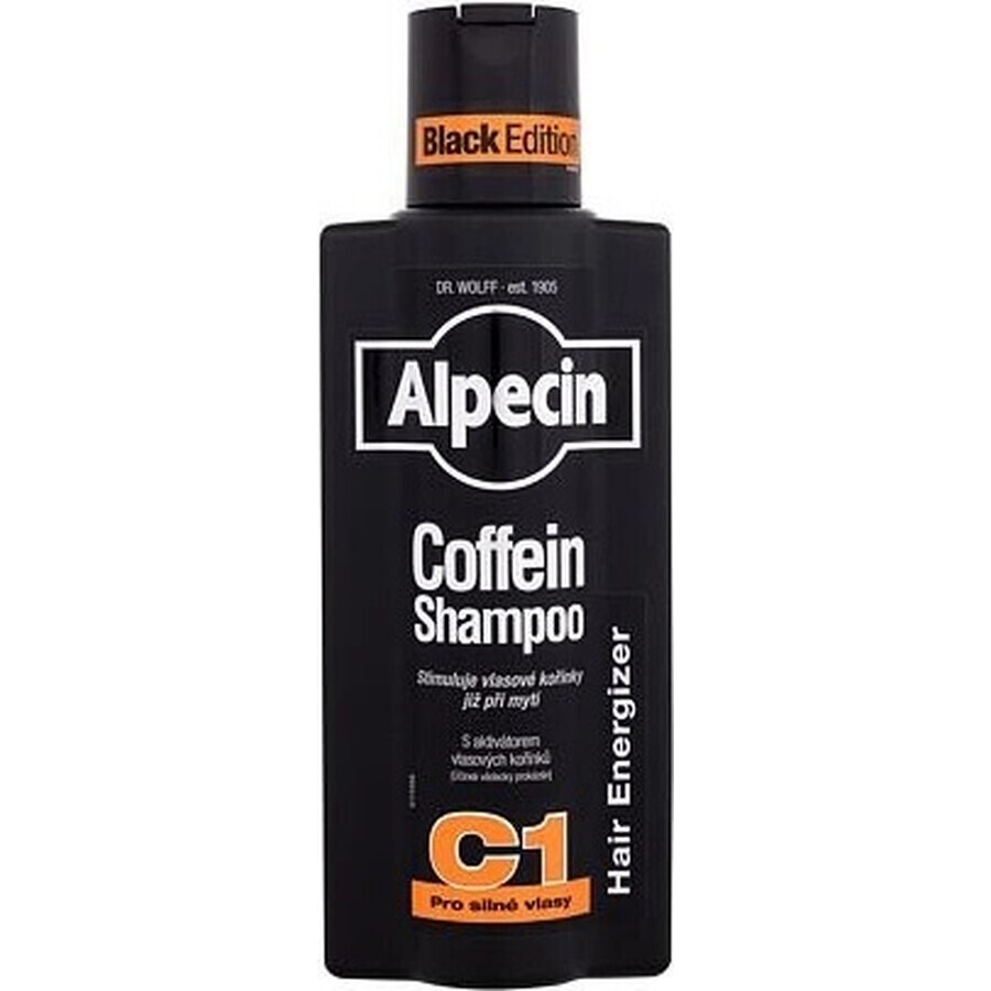 ALPECIN Energising Energiser Coffein Shampoo C1 Black Edition 1×375 ml, Shampoo