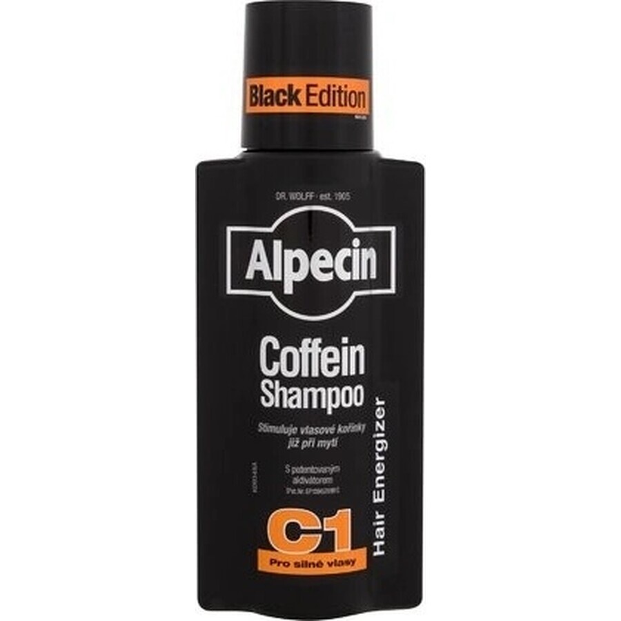 ALPECIN Energising Energiser Coffein Shampoo C1 Black Edition 1×375 ml, Shampoo