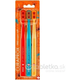 CURAPROX CS 3960 super soft, Wolf Poppy Edition 1×3 pcs, toothbrush