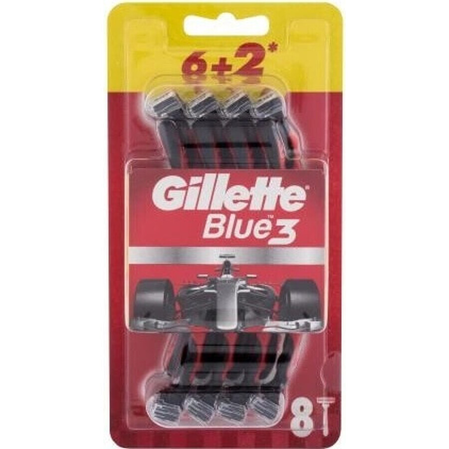 Gillette Blue3 Nitro 6+2 Stück 1×9 Stück