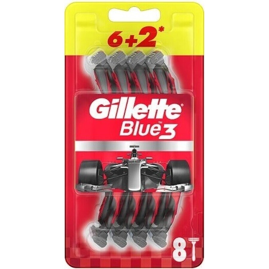 Gillette Blue3 Nitro 6+2 Stück 1×9 Stück