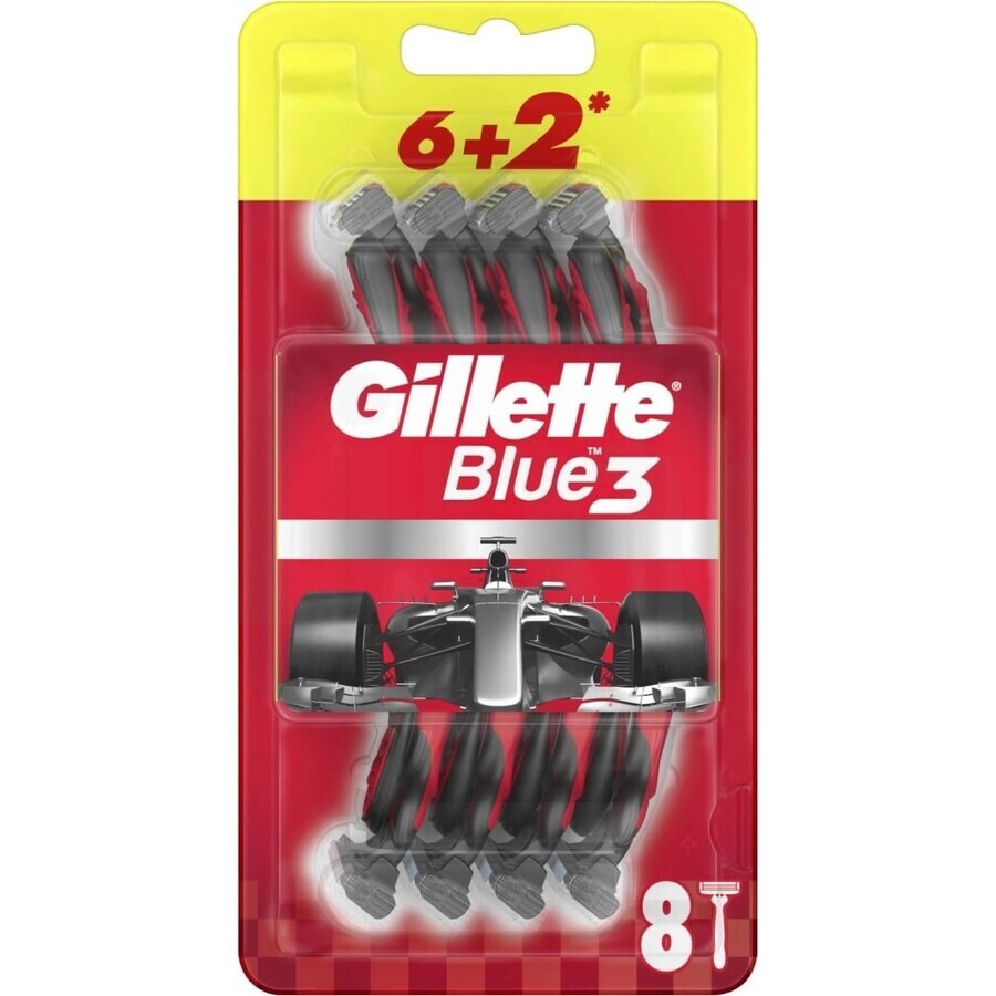 Gillette Blue3 Nitro 6+2 Stück 1×9 Stück