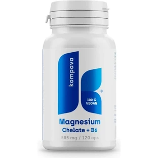 kompava Chelat de magneziu + B6 1x120 cps, supliment alimentar