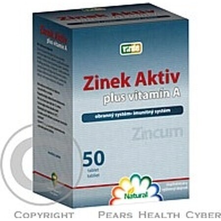 VIRDE ZINOK ACTIV + VITAMINA A 1×50 tbl, integratore alimentare