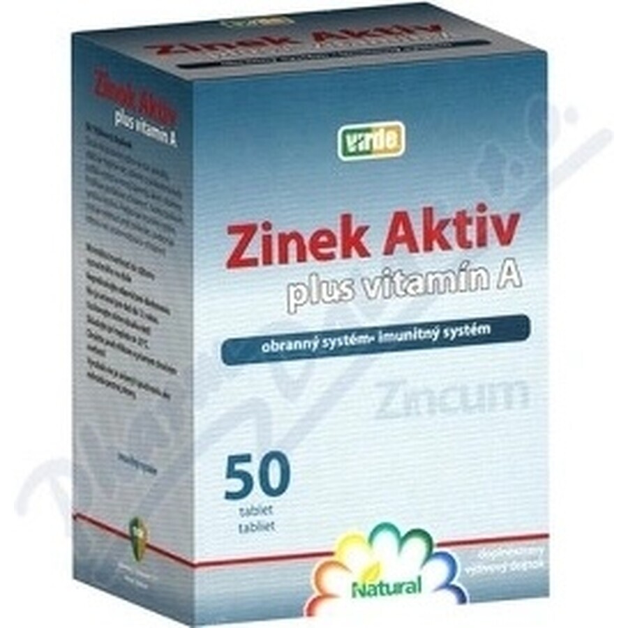 VIRDE ZINOK ACTIV + VITAMINA A 1×50 tbl, integratore alimentare