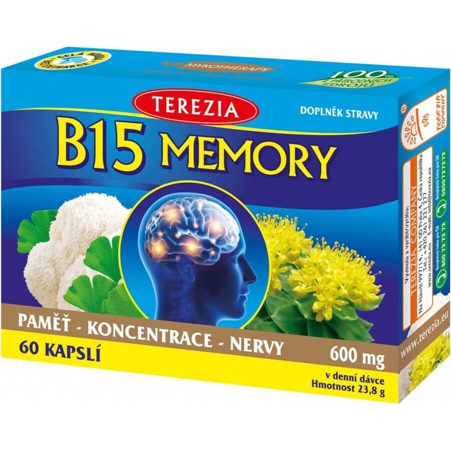 TEREZIA B15 MEMORY 1×60 cps, Nahrungsergänzungsmittel