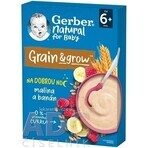 Gerber Natural Milk Porridge Wheat-Oat 1×220 g, framboise et banane (à partir de 6 mois)