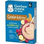 Gerber Natural Milk Porridge Wheat-Oat 1×220 g, framboise et banane (à partir de 6 mois)