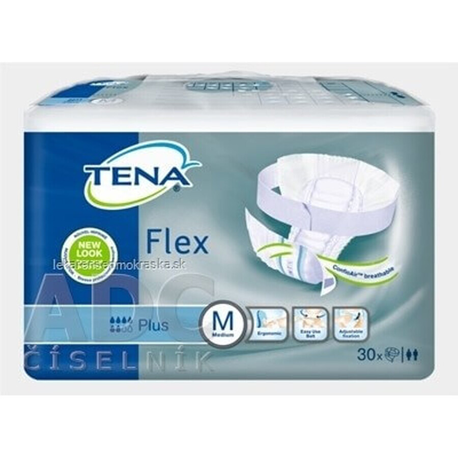 TENA Flex Plus M 1×30 buc, chiloți pentru incontinență cu talie cu eliberare rapidă