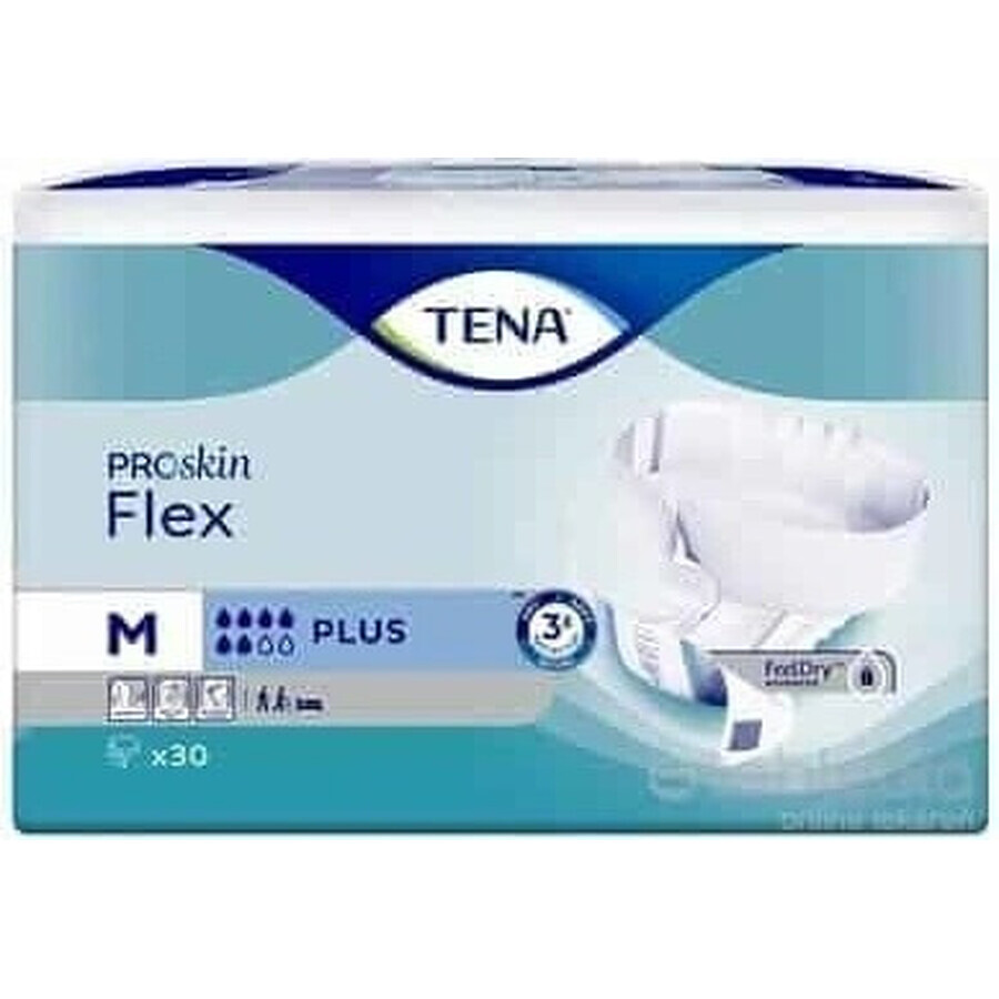 TENA Flex Plus M 1×30 buc, chiloți pentru incontinență cu talie cu eliberare rapidă