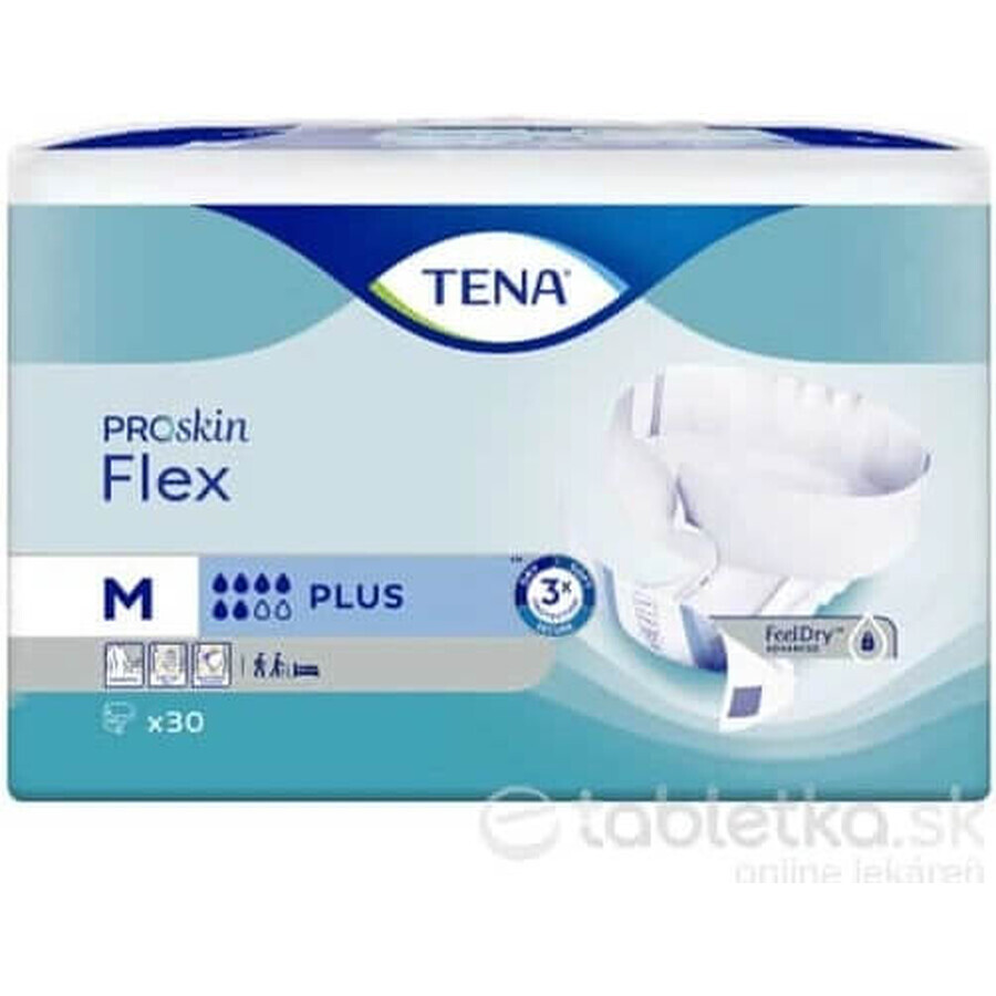 TENA Flex Plus M 1×30 buc, chiloți pentru incontinență cu talie cu eliberare rapidă