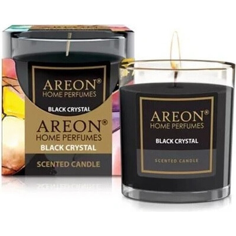 Areon Vela Vela de Cristal Negro 120g 1×1 ud, vela perfumada