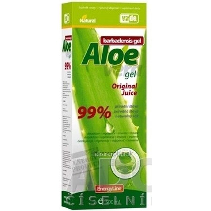 VIRDE ALOE VERA ALOE VERA barbadensis Gel 1×500 ml, Originalsaft