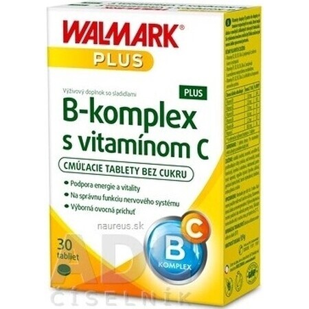 WALMARK B-complex PLUS met vitamine C tbl (innovatieve verpakking 2018) 1x30 st