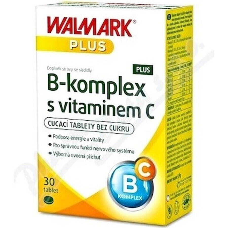 WALMARK B-complex PLUS met vitamine C tbl (innovatieve verpakking 2018) 1x30 st