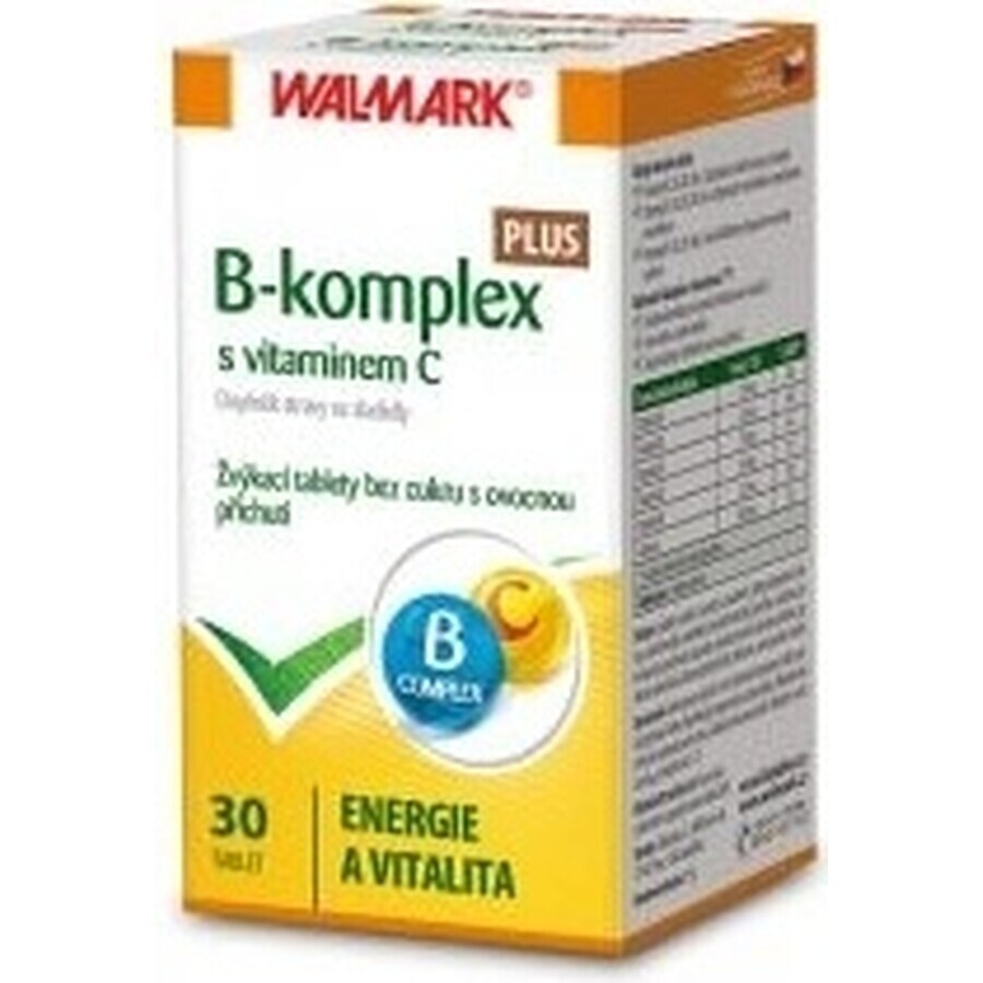 WALMARK B-complex PLUS met vitamine C tbl (innovatieve verpakking 2018) 1x30 st