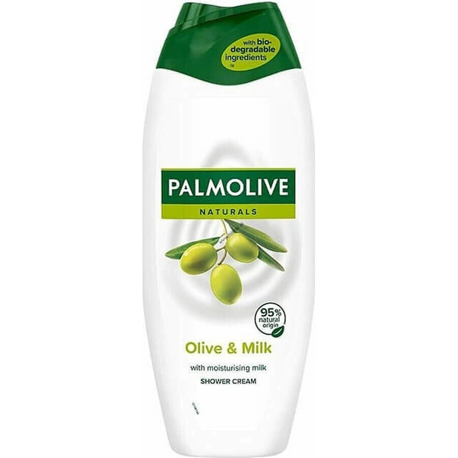 Gel douche Palmolive Nat.Olive Milk 1×250 ml, hydratant et nourrissant pour la peau