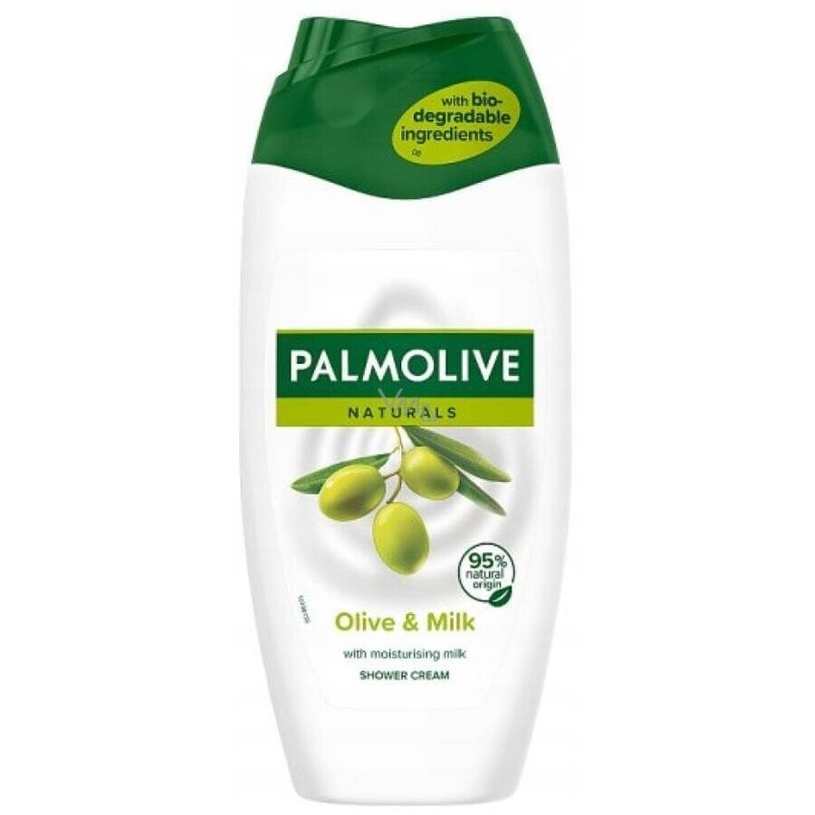 Gel douche Palmolive Nat.Olive Milk 1×250 ml, hydratant et nourrissant pour la peau