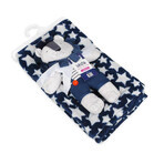 BABYMATEX Coperta per neonati con giocattolo Lion Blue 75 x 100 cm 1×1 pz.