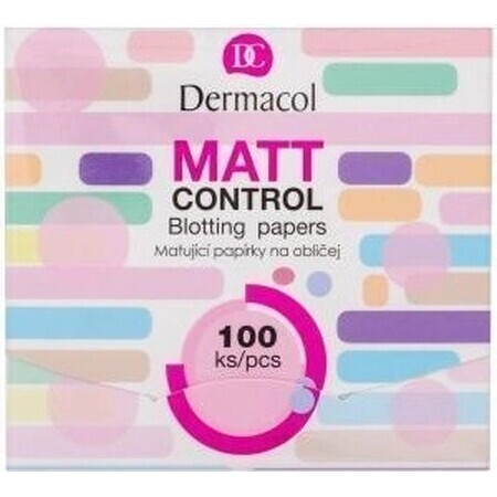 Dermacol Mattierende Papiere Matt Control 1×100 Stück, mattierende Papiere