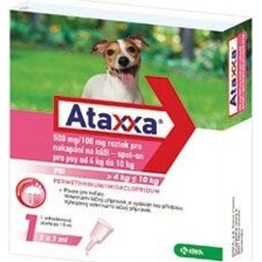 Ataxxa 500 mg/100 mg (Hunde von 4 kg bis 10 kg) 1×1 ml, Lösung für Hunde