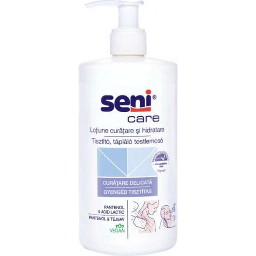 Seni Care Crèmige douchegel 3% ureum, omega 3,6, silymarine, 1x500 ml