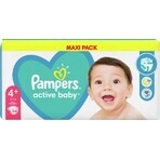 Pampers Active Baby MP S4+ 1×54 stuks, maat S4+, babyluiers