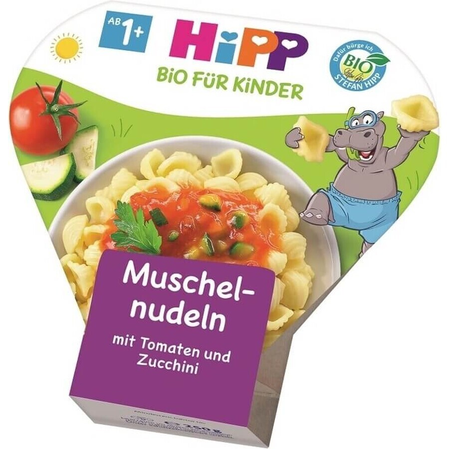 HIPP BIO Pasta con pomodori e zucchine 1×250 g, alimenti per l'infanzia