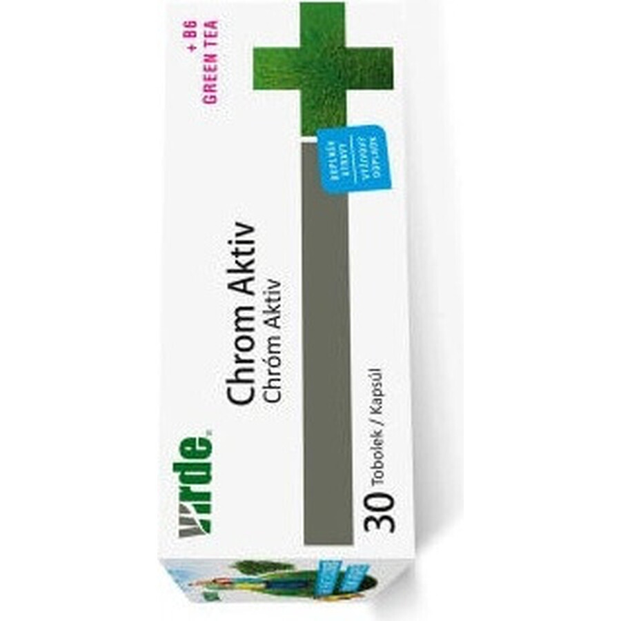 VIRDE CHROME ACTIVE con té verde 1×30 cps, complemento alimenticio