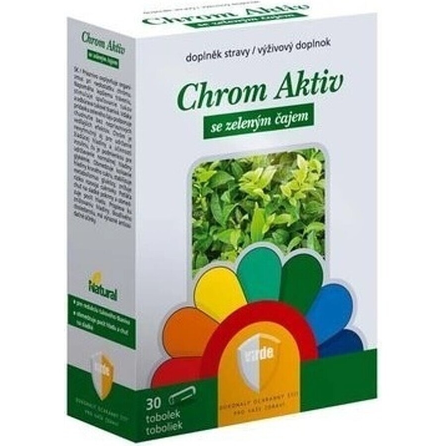 VIRDE CHROME ACTIVE con té verde 1×30 cps, complemento alimenticio