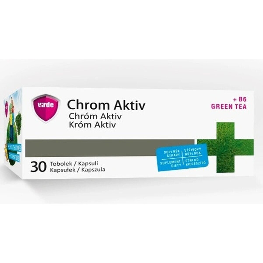 VIRDE CHROME ACTIVE con té verde 1×30 cps, complemento alimenticio