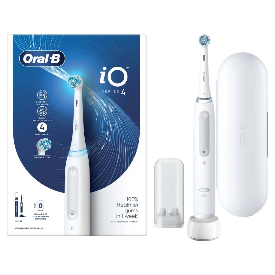 Toothbrush Oral B iO Series 4 White 1×1, electric toothbrush