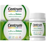 Centrum de la A la fier, 30 comprimate 1x30 tbl, multivitamine pentru adulți cu vitamine și minerale