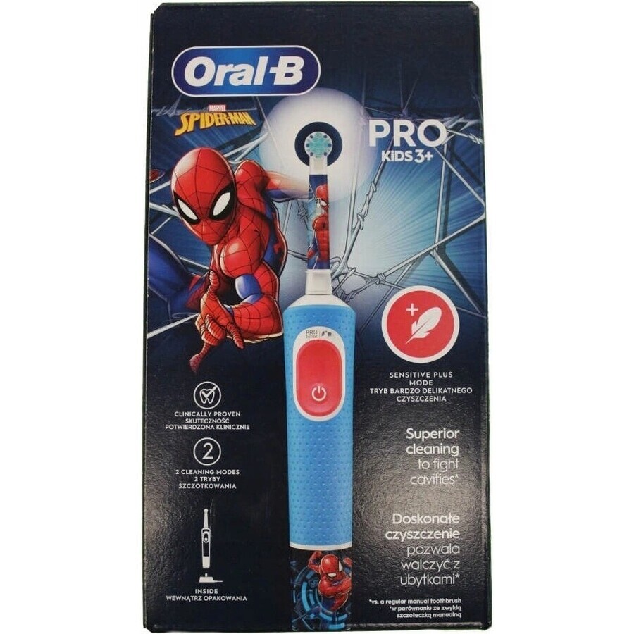 Oral B EK Pro Junior 3+ Spiderman 1×1 elektrische Zahnbürste