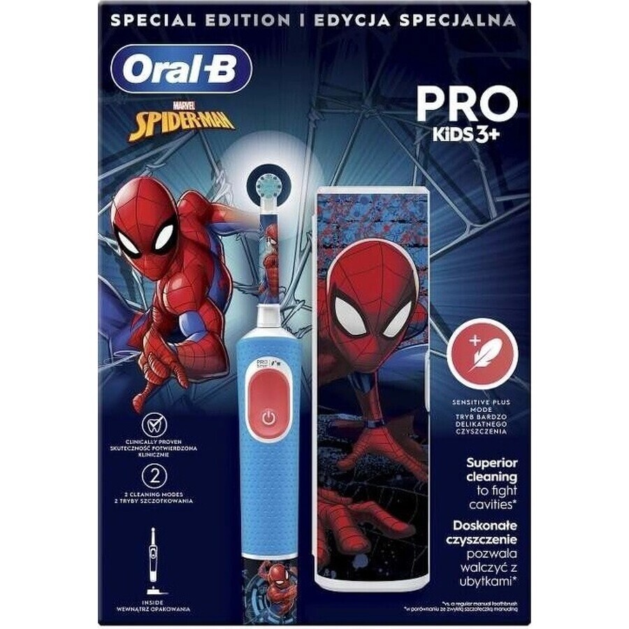 Oral B EK Pro Junior 3+ Spiderman 1×1 elektrische Zahnbürste