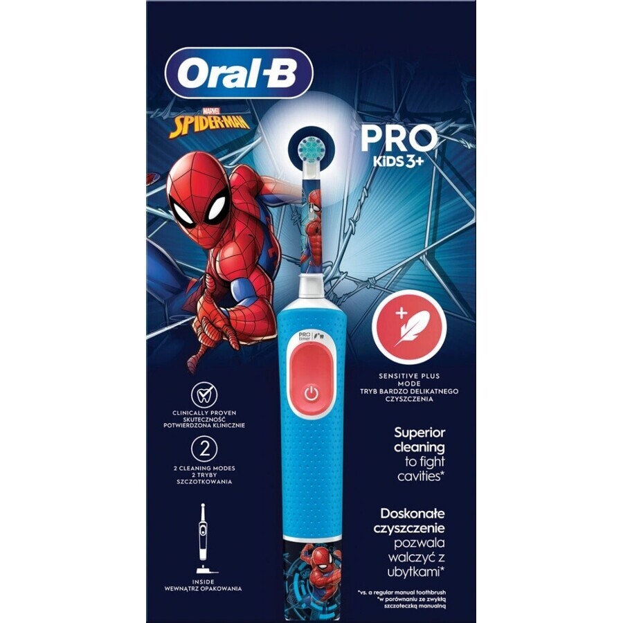 Oral B EK Pro Junior 3+ Spiderman 1×1 elektrische Zahnbürste