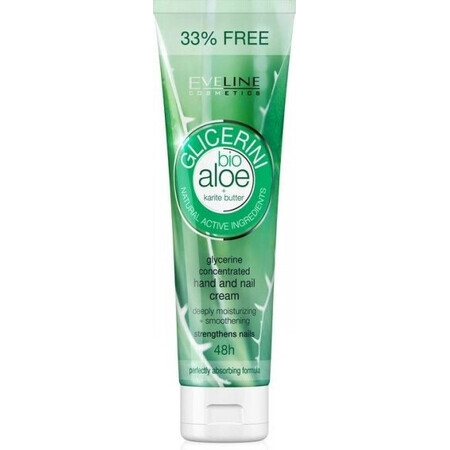 EVELINE Crema de glicerina para manos y uñas con Aloe Vera 100ml 1×100 ml, crema