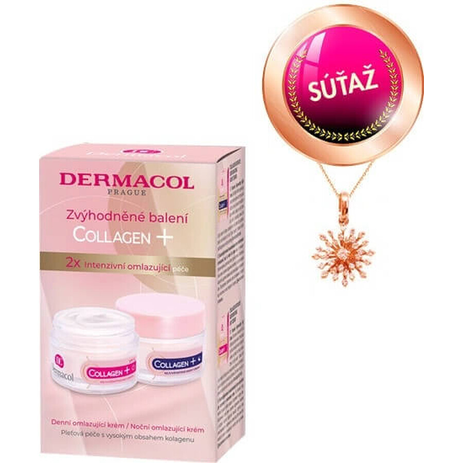 Dermacol Duopack Collageen plus dag + nachtcrème 1×100 ml, 50 ml + 50 ml