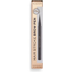 Revolution Hair Stroke Brow Pen Medium Brown 1×0.50 ml, wenkbrauwpotlood