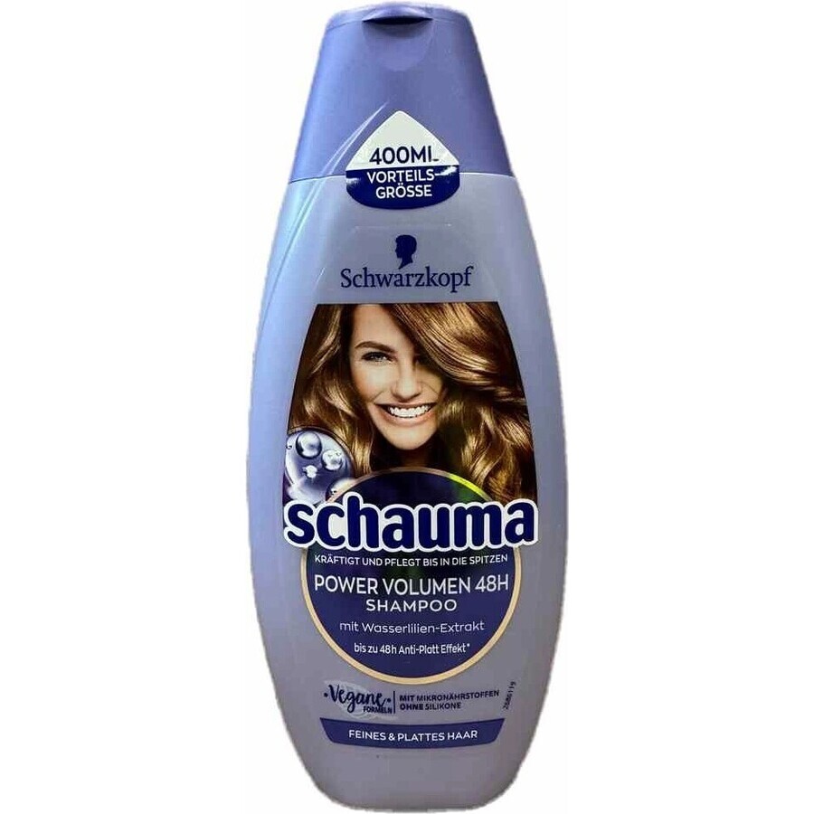 Schauma Șampon Power Volume 48H 1×400 ml, șampon