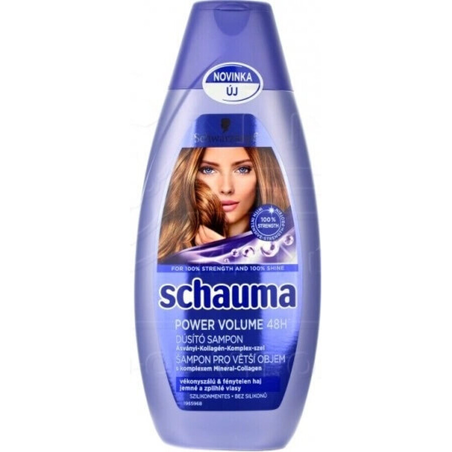 Schauma Șampon Power Volume 48H 1×400 ml, șampon